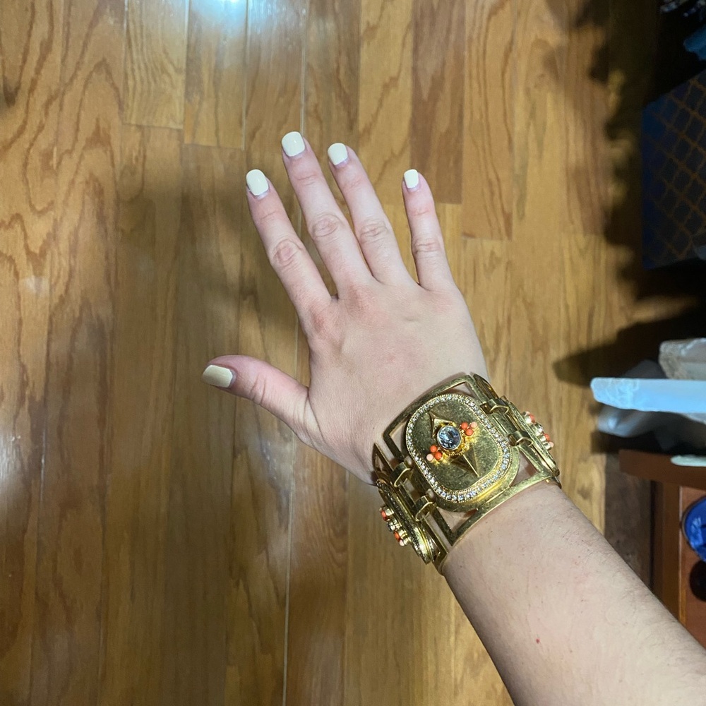 Juicy Couture Gold Bracelet with Gem Accents